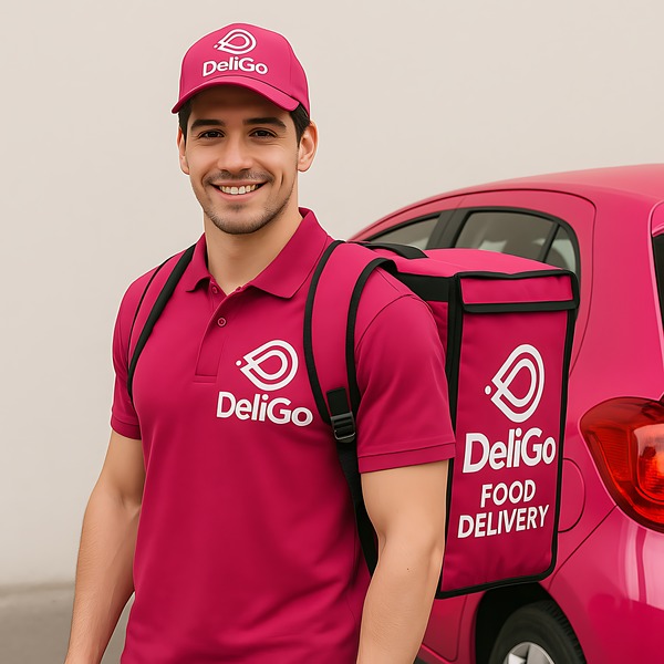 DeliGo rider delivering food